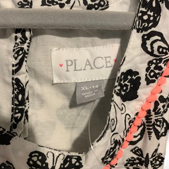 NWOT Children's Place Butterfly Print Cotton Dress Girl's XL(14) - Picture 4 of 10